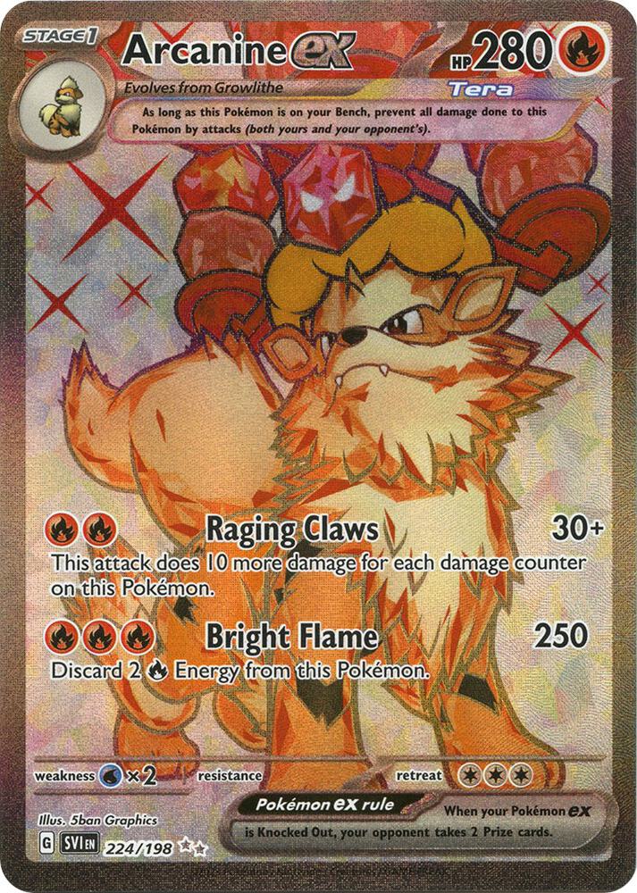 Arcanine ex 224/198 NM
